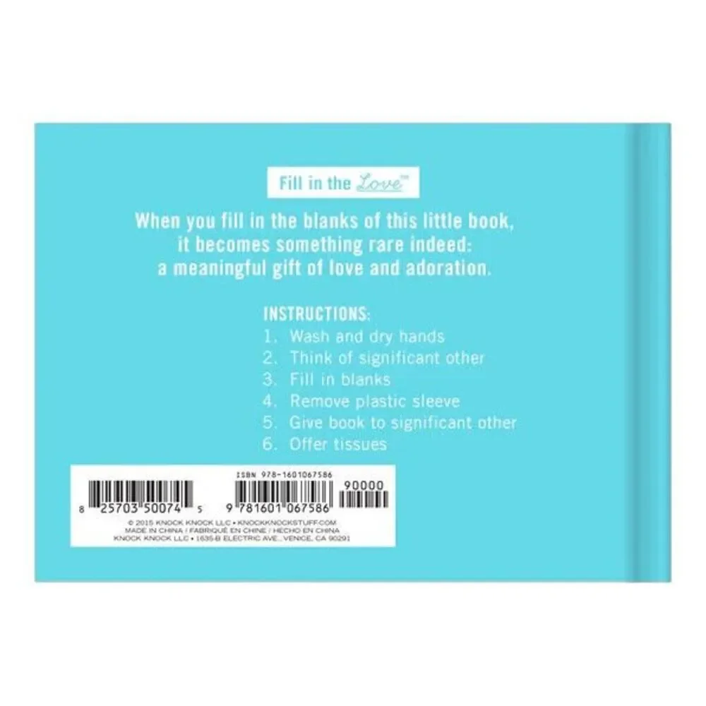 What I Love About Us, Paperback by Knock Knock, Brand New, Free shipping...